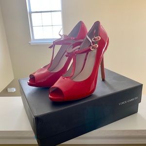 Vince Csmuto Red Patent Mary Janes